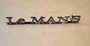1972 LeMans Front Fender Emblem, 1972 w/ chrome bumper