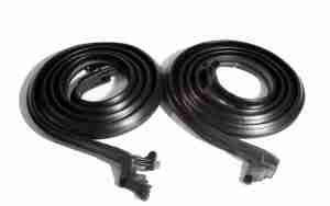 1964-65 Door Weatherstrip, w/ clips & molded ends, 1964-65 TLMGTO 2dr Hardtop & Conv