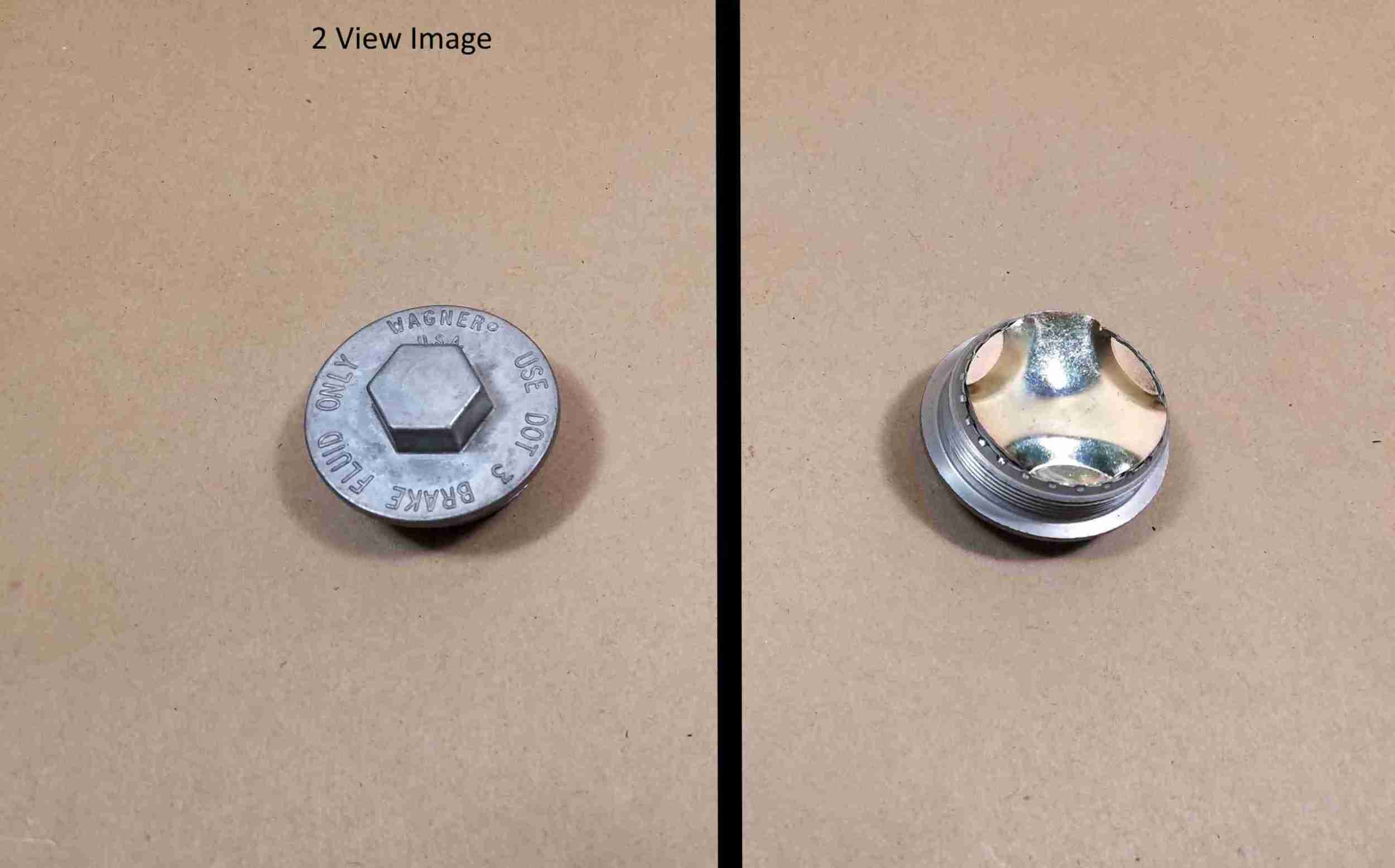 1935-61 Wide Mouth Master Cylinder Metal Cap, 1-5/8?x18