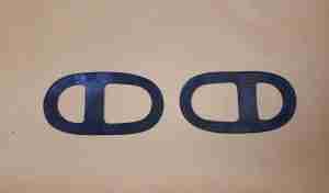 1933-34 Tail Lamp Pads, pair, 3-1/8?Wx5-7/8?L