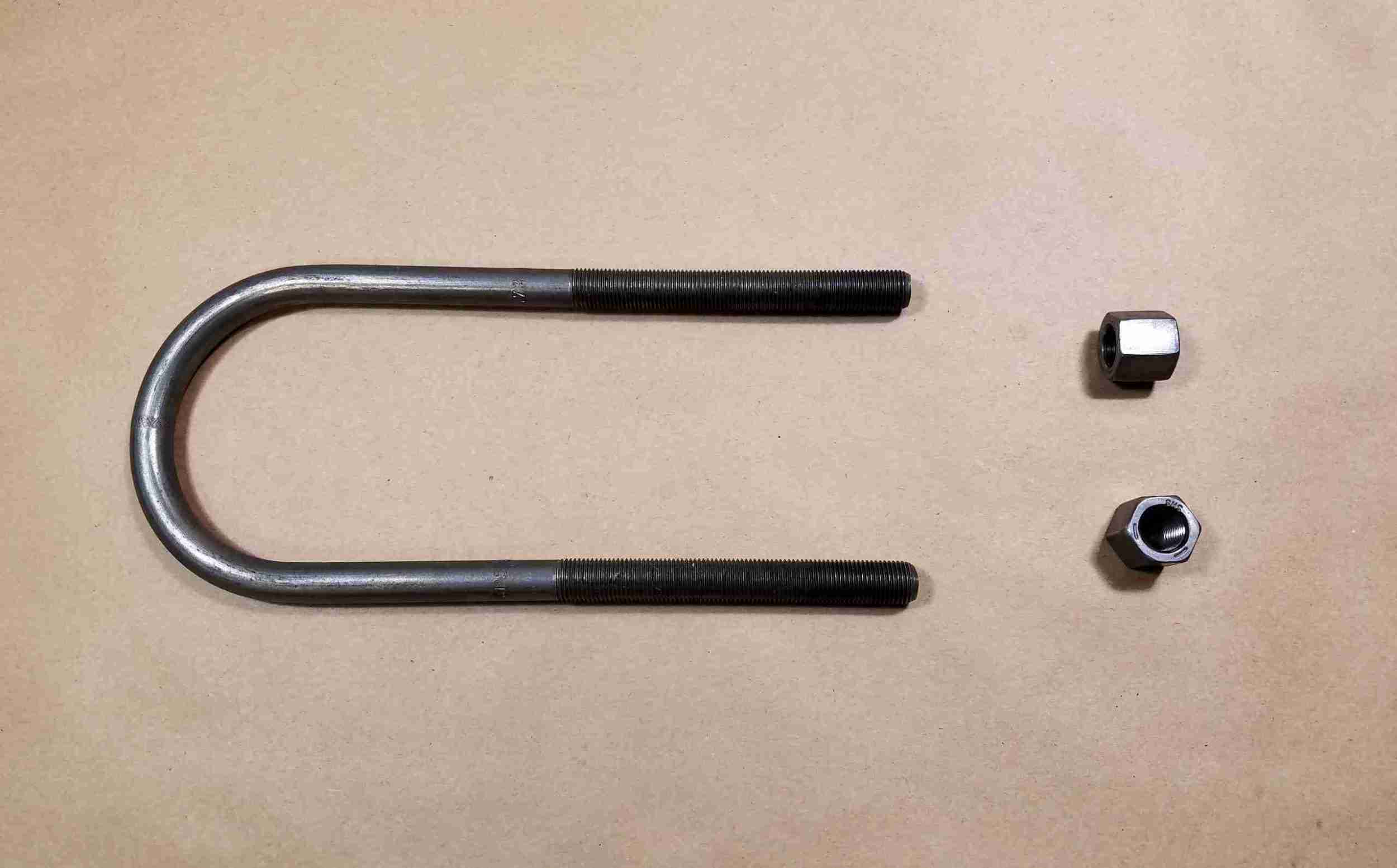 1937-57 Rear Leaf Spring Anchor U-Bolt, w/ nuts, 8-3/4? tall w/ 3" ID for SW or HD chassis
