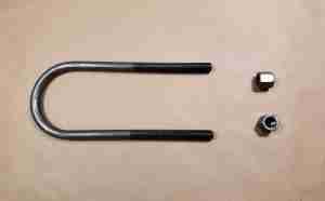 1937-57 Rear Leaf Spring Anchor U-Bolt, w/ nuts, 8-3/4? tall w/ 3" ID for SW or HD chassis