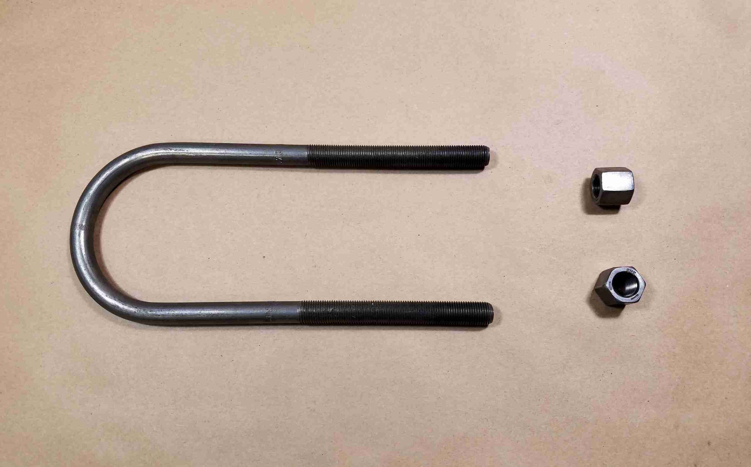 1931-57 Rear Leaf Spring Anchor U-Bolt, with nuts, 7 3/4? tall w/ 3" ID, see description for applications