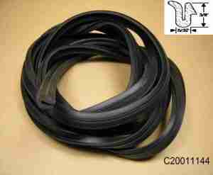 1941-48 Rear Fenderskirt Rubber Seals, 2x 5' strips