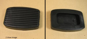 1932-58 Black Brake or Clutch Pedal Rubber Pad, Each see description for applications