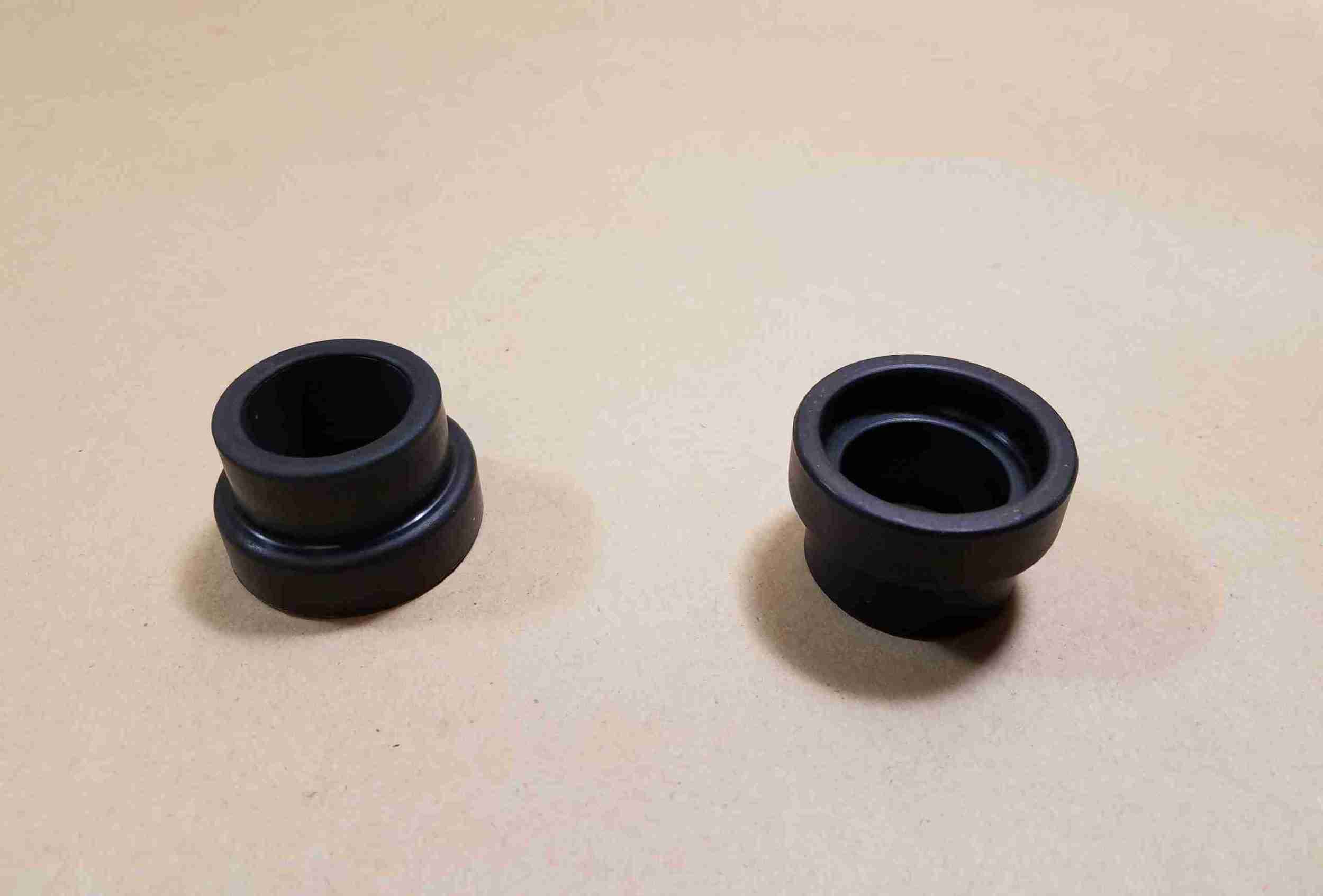 1937-58 Lower Inner Control Arm Shaft Dust Seals Pair, 7/8" ID x 1-1/16" OD x 7/8" long, 1958 exc AS