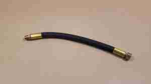 1935-54 Hose, Fuel Line to Pump, 10 3/16? L x 5/16 without yellow plastic sleeves on fittings