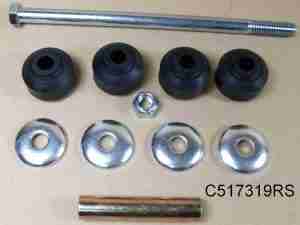 1953-57 Front Stabilizer Link Package, does both sides, includes bolts, nuts, washers, spacers, bushing & cups