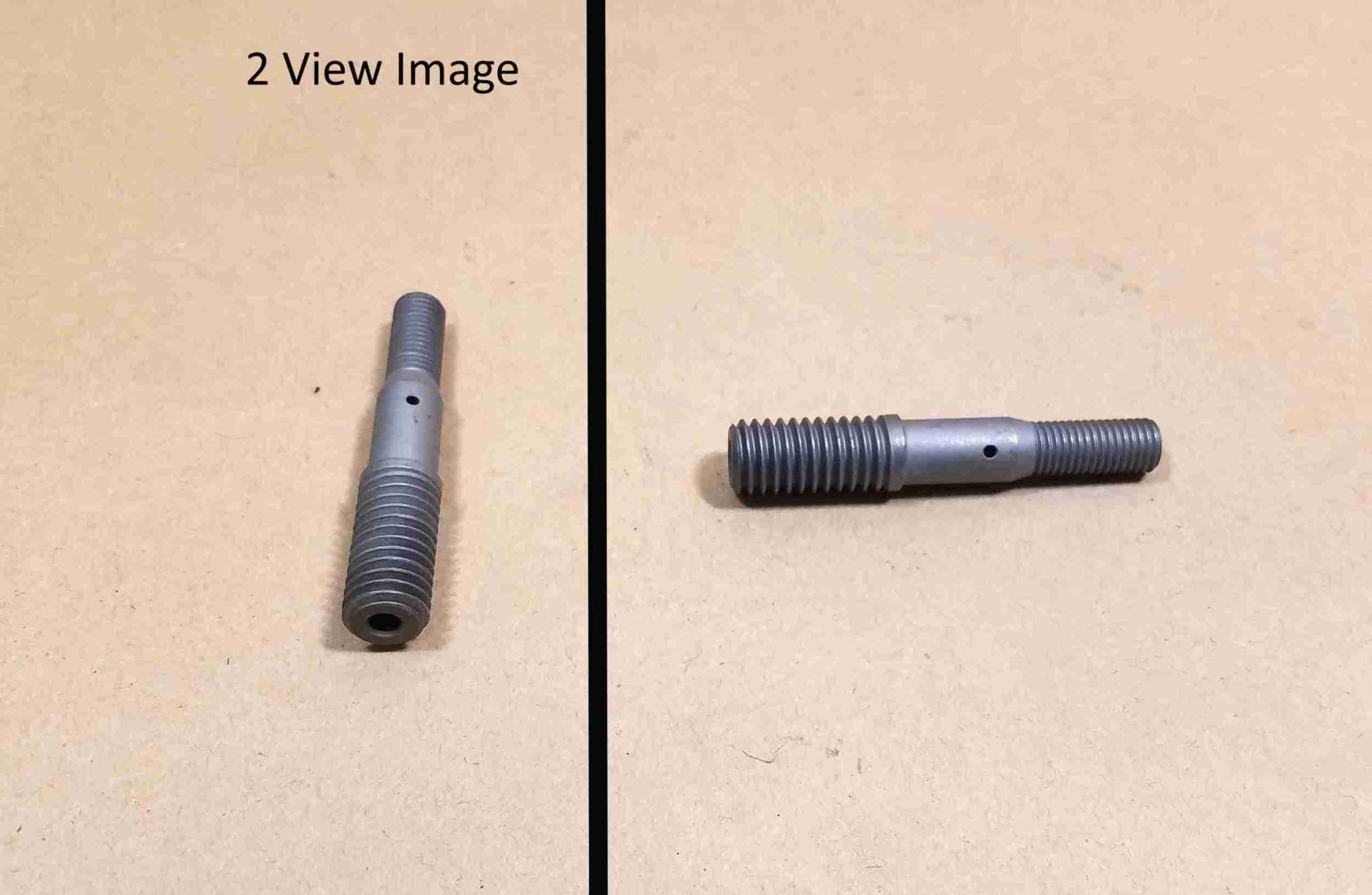1956-60 Replacement Rocker Arm Stud, w/ drilled oil gallery, 7/16" thread w/ 3/8" shank for 5/16" thread rocker arm nut