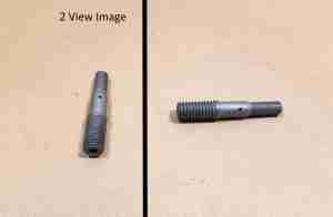 1956-60 Replacement Rocker Arm Stud, w/ drilled oil gallery, 7/16" thread w/ 3/8" shank for 5/16" thread rocker arm nut