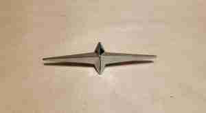 1955-57 2-Prong Chrome Ornament Star, 1955 Starchief Front Fender/Front Door, 1957 All Rear Door/Quarter