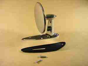 1955-56 Right Hand Convex Replacement Exterior Door Mirror, 1955 Chieftain, 1956 All