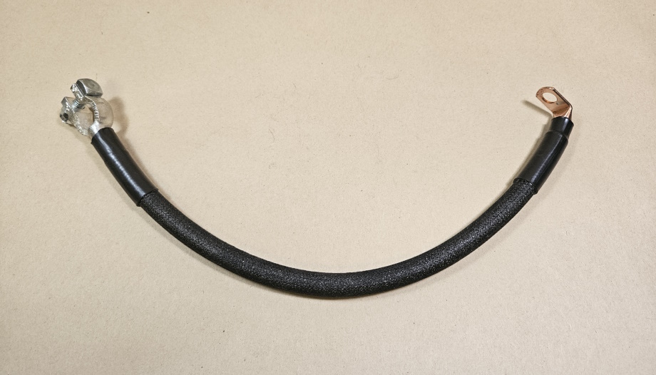 1938-48 Cloth-Covered Battery Positive Lead, 16-1/2" long, 1938 6 cylinder, 1939-48 All, also 5270316