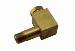 1957-58 Tripower Front Carburetor Power Brake 90 Degree Vacuum Fitting