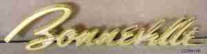 1958 Bonneville Front Fender Name Plate ?Bonneville? Scripts, For the Pair Buy 2