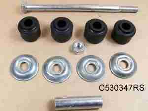 1958 Front Stabilizer Link Package, does both sides, includes bolts, nuts, washers, spacers, bushing & cups