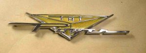 1959 Tri Power Gold & Silver emblem, For the Pair, Buy 2
