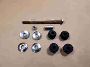 1959-64 Front Stabilizer Link Package, does both sides, includes bolts, nuts, washers, spacers, bushing & cups