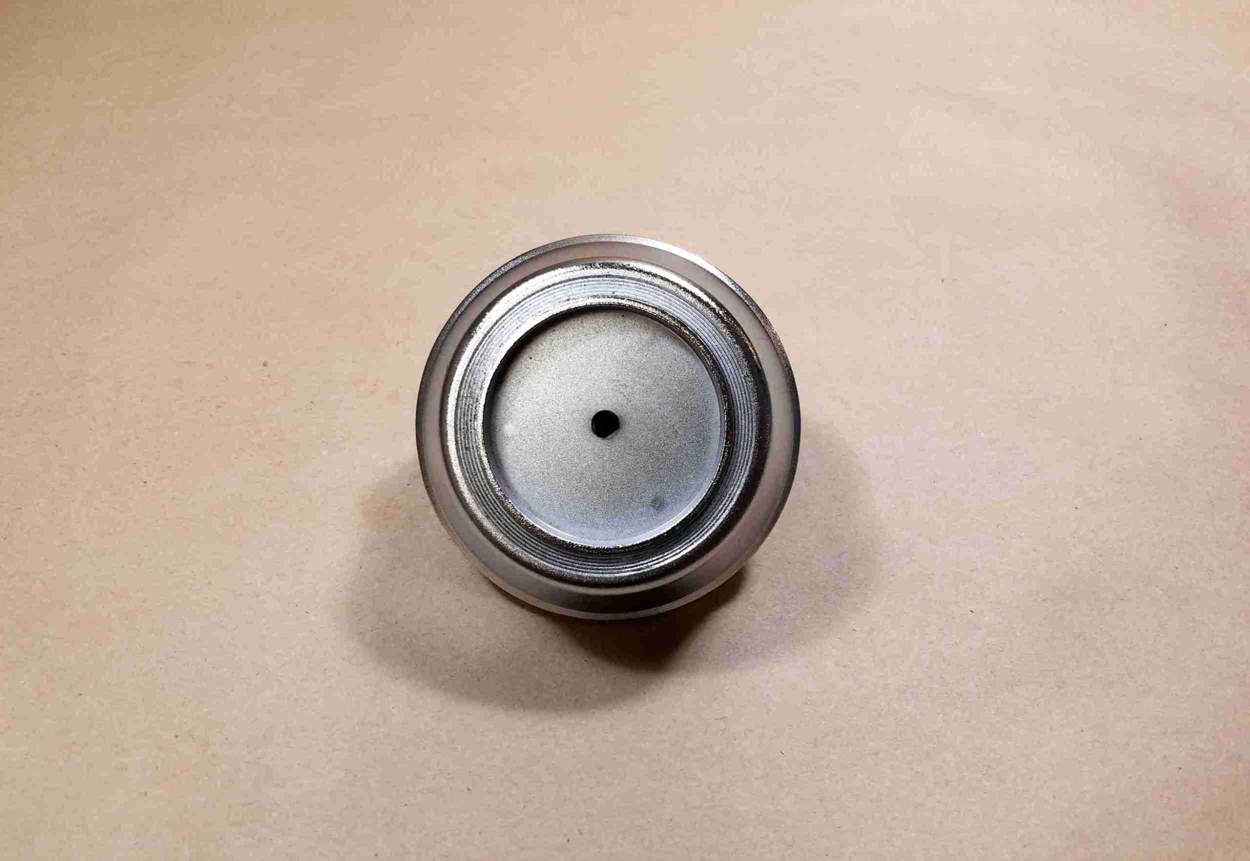1968 Custom Sport Wood Steering Wheel Chrome Collar and Cap, 1968 A & F, does not include emblem