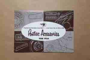 1954 Foldout Accessories Brochure, in color