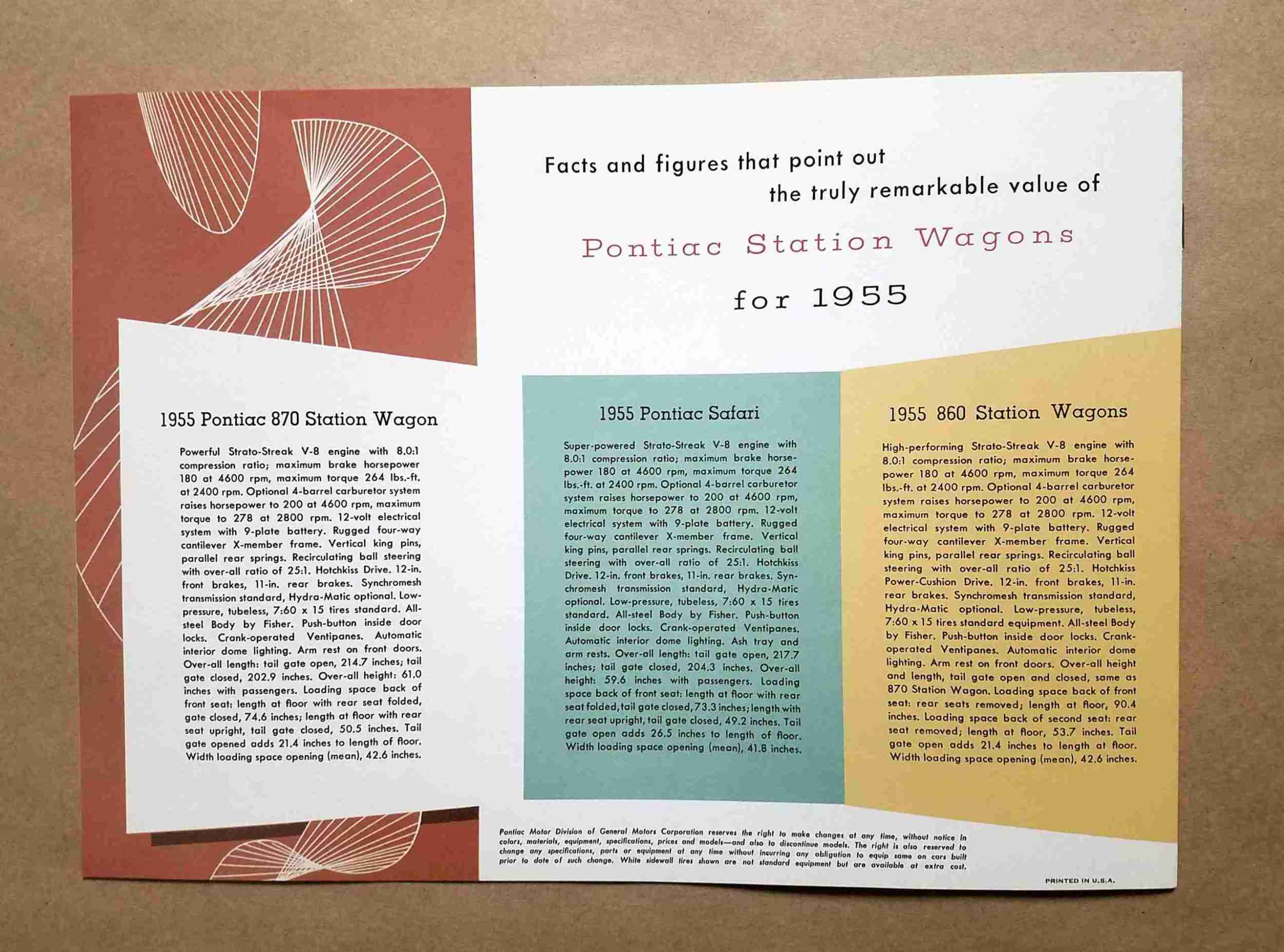 1955 Station Wagon Sales Brochure - Image 2
