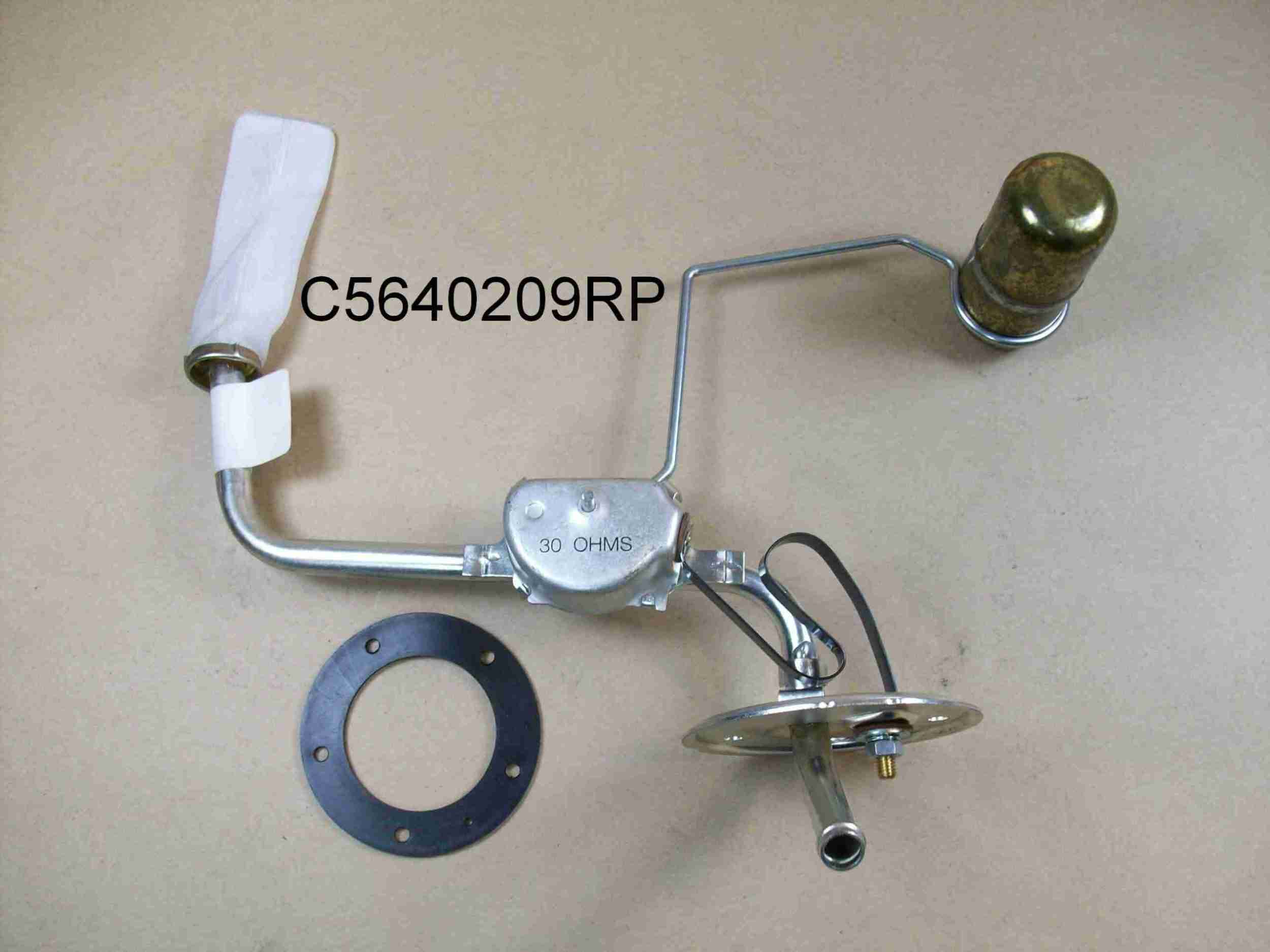 1958 Station Wagon Replacement Fuel Gauge Sending Unit, alteration may be required, w/ float, strainer & gasket, for 3/8" diameter fuel lines