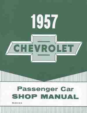 1955-57 Chevy Body and shop manual; The body portion is very complete and can be used on 55-57 Pontiacs