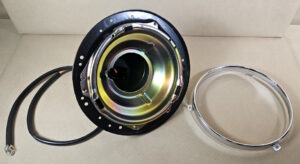 1949 1952 Headlamp Bucket Assembly with bulb retaining ring, Pontiac Modification Required