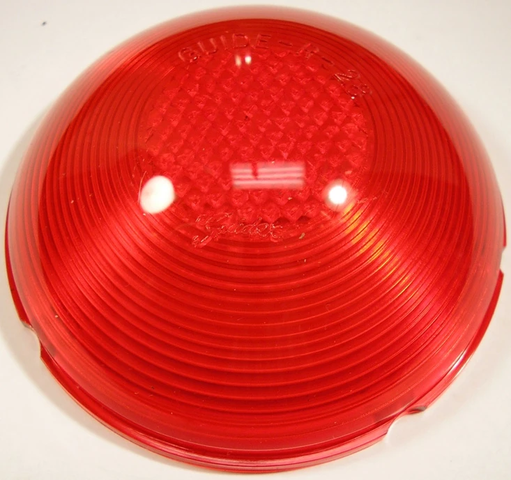 1948-52 Plastic Tail Lamp Lens with Guide Logo, see description