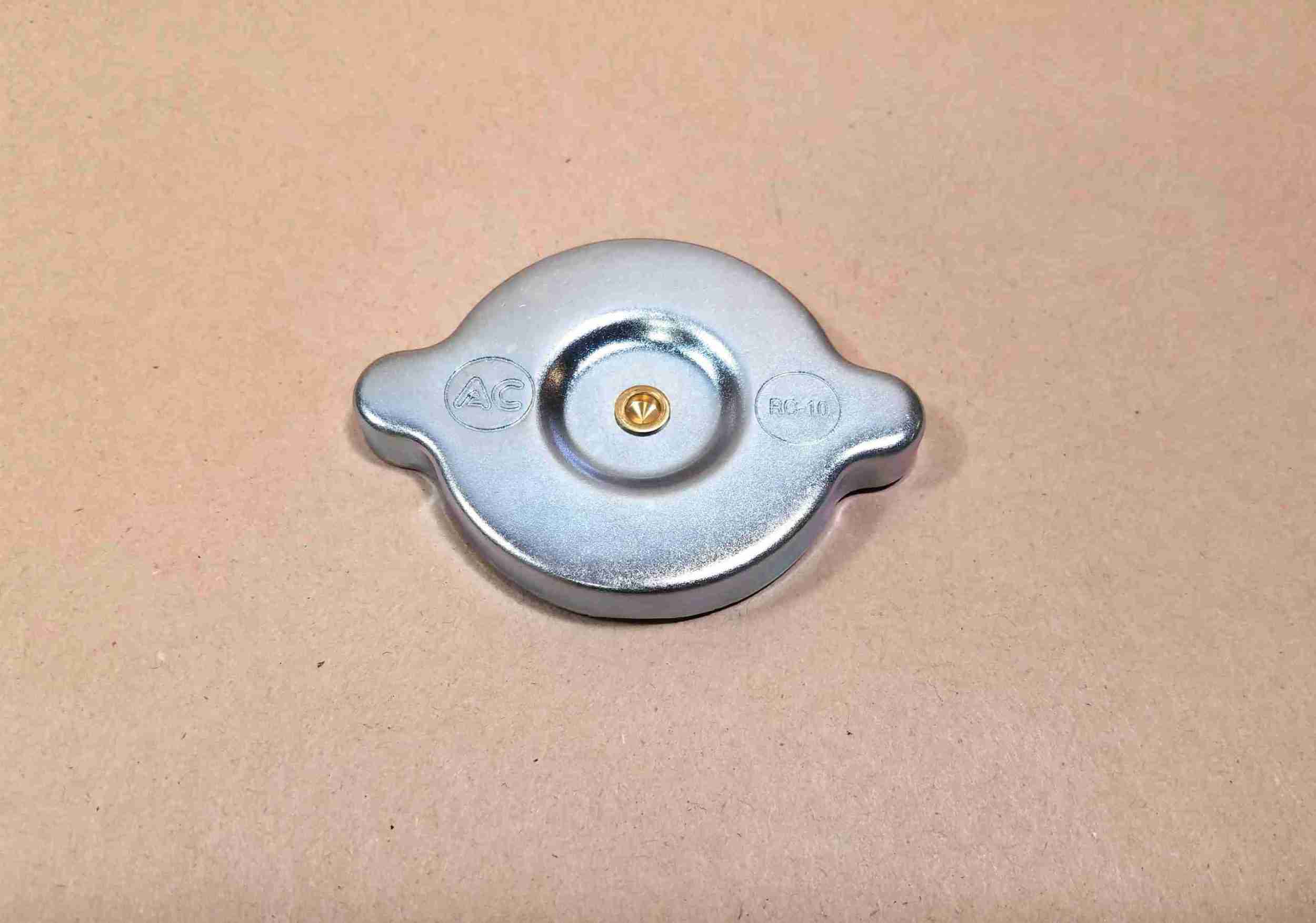 1937-40 6 Cylinder Reproduction Non-Pressurized Radiator Cap, also 500070, 850901