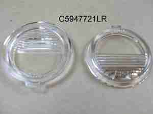 1957-59 License Plate Lamp Lenses, pair, 1957 All, 1959 SW, also 898301