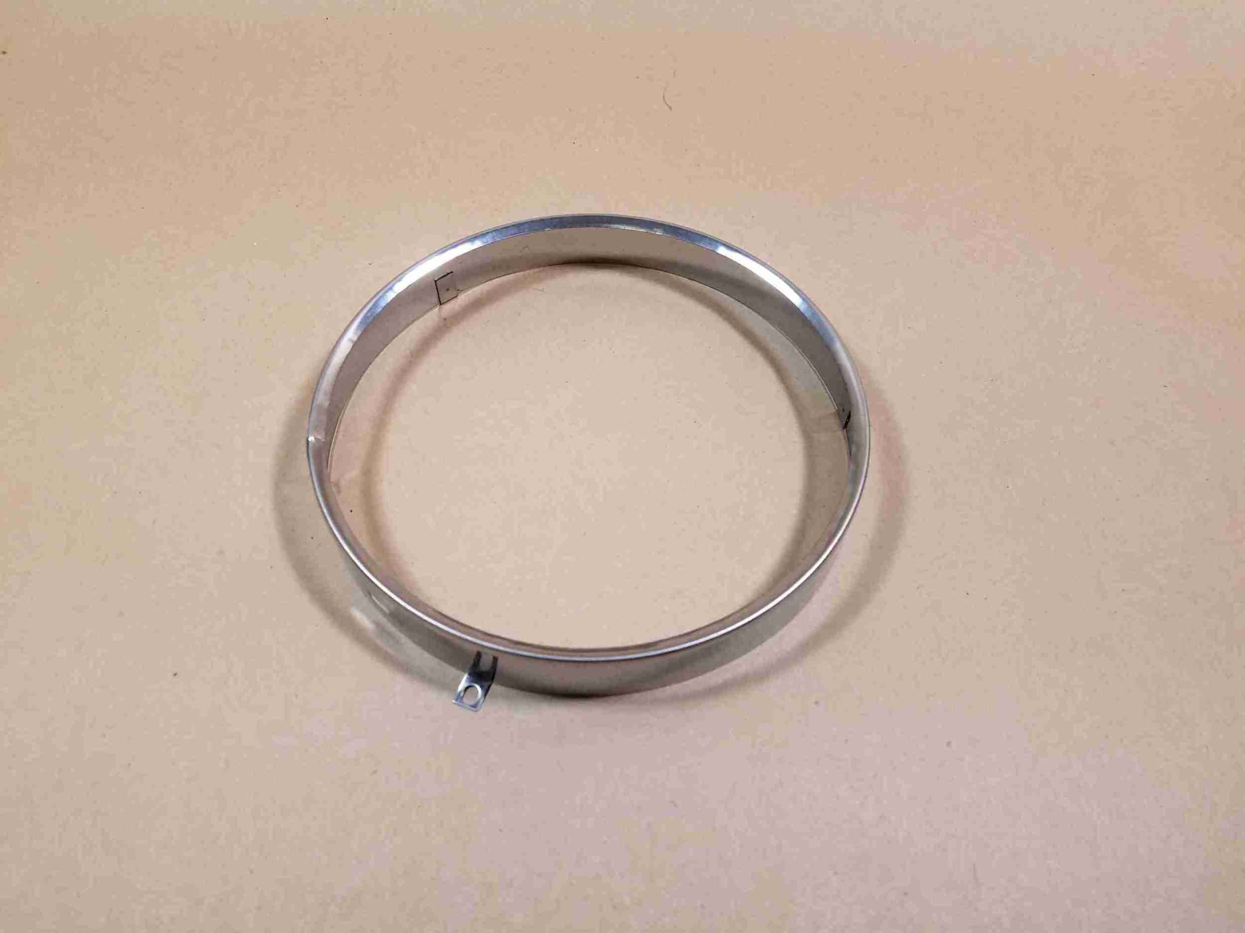 1940-74 Headlamp Retaining Ring, type 1 w/ 3 tabs, 1940-55, 1970-73 All F, 1971-72 All G, 1971-74 X