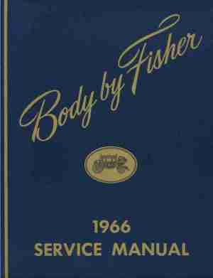 1966 Fisher Body Manual, bound