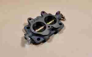 1957-58 Tripower Front Carburetor Base Throttle Body