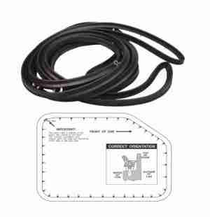 1969-70 P8 4dr post sedan Front Door Weatherstrip