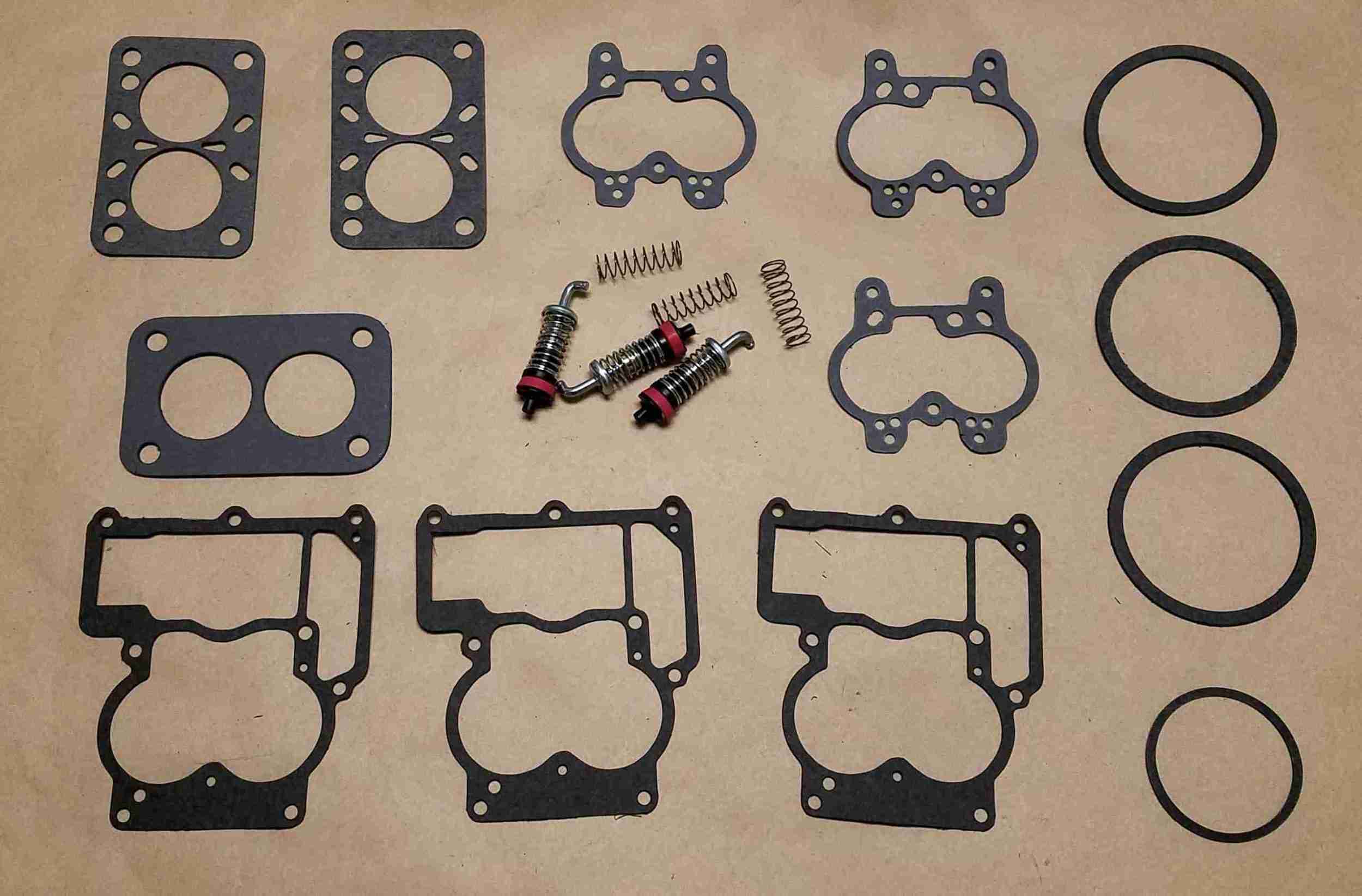 1957-58 Rochester 2GC 2bbl Carburetor Rebuild Kit, All 3 Tripower carbs