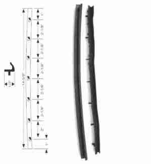 1965-68 post sedn & S.W....Vent Divider post seal