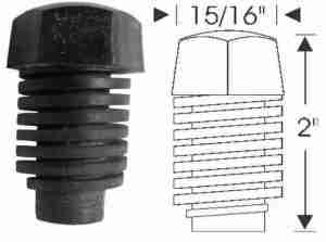 1982-91 Sunbird hood bumper