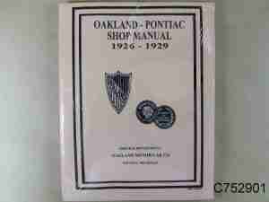 1926-32 Pontiac/Oakland Shop/Repair Manual