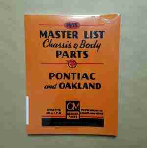 1929-35 Pontiac/Oakland Parts Manual