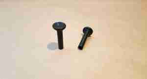 1967 F Door Lock Knob Pulls, black, 1967 Firebird