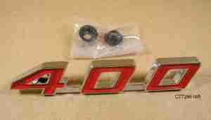 1967-69 F....Trunk lid '400' emblem