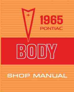 1965 All Models Body Manual, bound