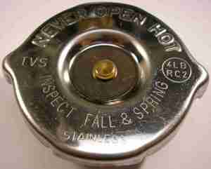 1937-50 Delco Replacement #4 Radiator Cap, 1937-40 8 cylinder, 1941-50 All, also 496925, 845756, 850594, 846659, 850796, 850501