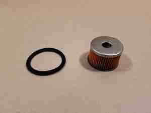 1953-59 Filter Element for Glass Bowl Inline Fuel Filter, pleated paper, Use w/ C854444