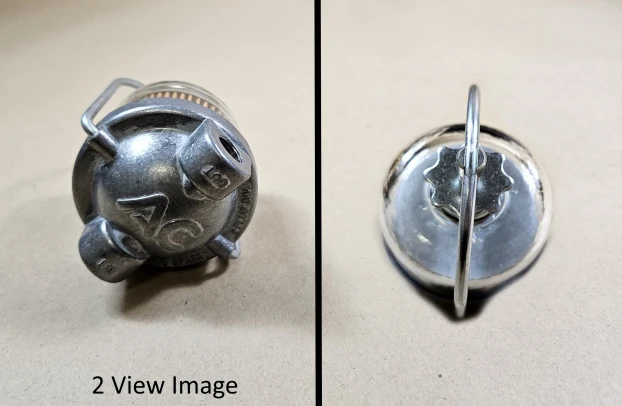 1937 1965 GM Accessory Glass Bowl Fuel Filter Assembly with AC Logo, See Description For Applications - Image 2