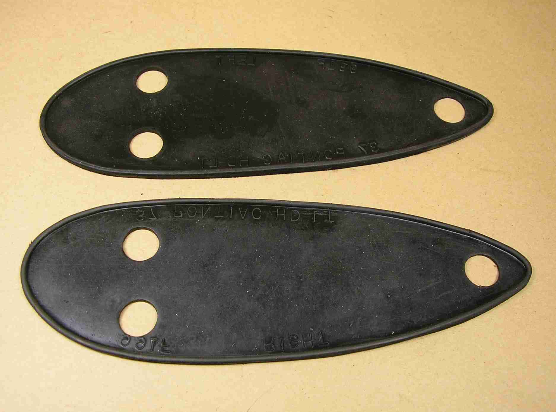 1937 Headlamp Pads, pair, 2-7/8”Wx8-1/2”L