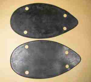 1939 Headlamp Pads, pair, 6-5/8”Wx12”L