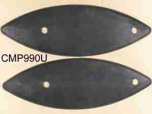 1933-34 Parking Lamp Seals, pair, 2-7/8”Wx8”L