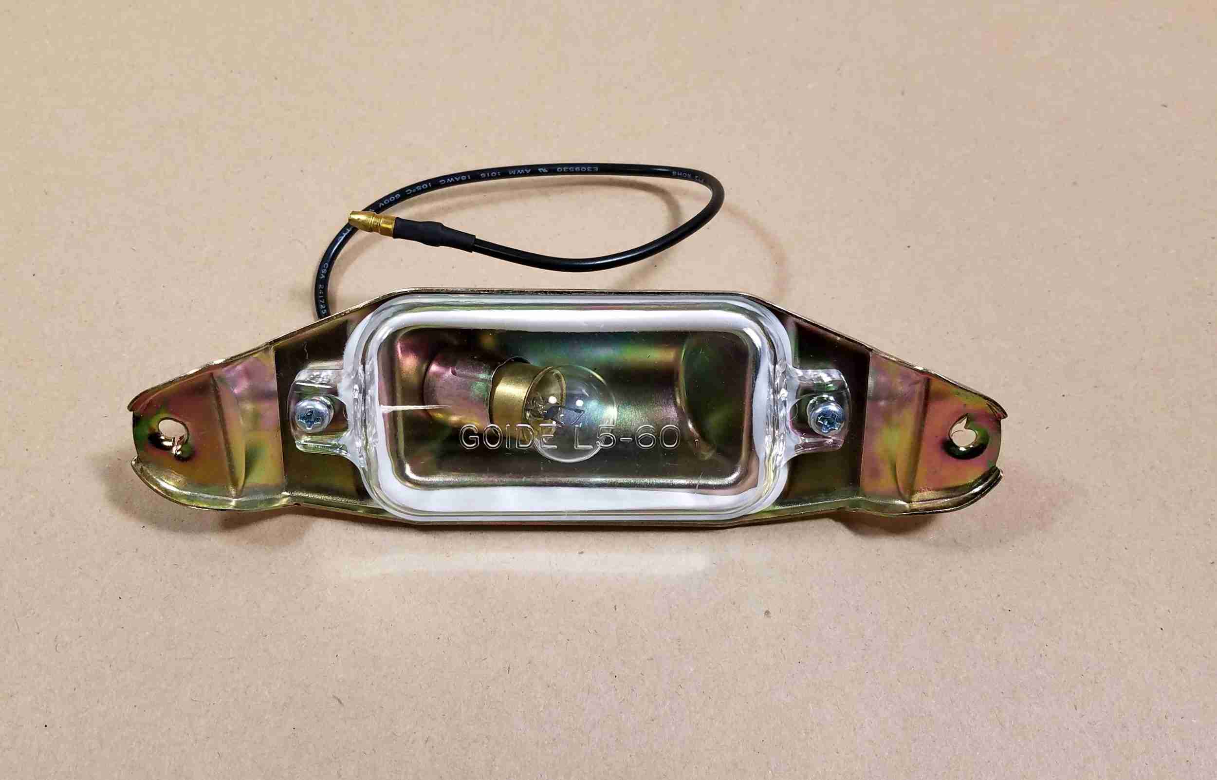 1961-64 license plate lamp full size except SW Rear